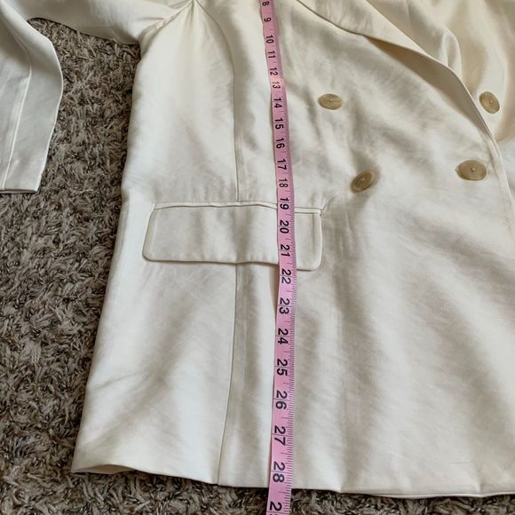 A New Day Women's Essential Blazer Cream White Medium - Picture 11 of 13